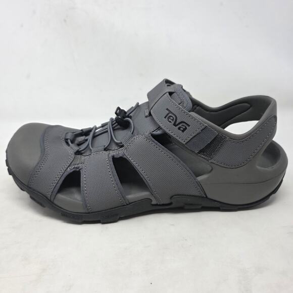 Teva Gray Trail Hiking Sandals Outdoor Water Shoes Quick Dry Mens Size 10 - Picture 2 of 8